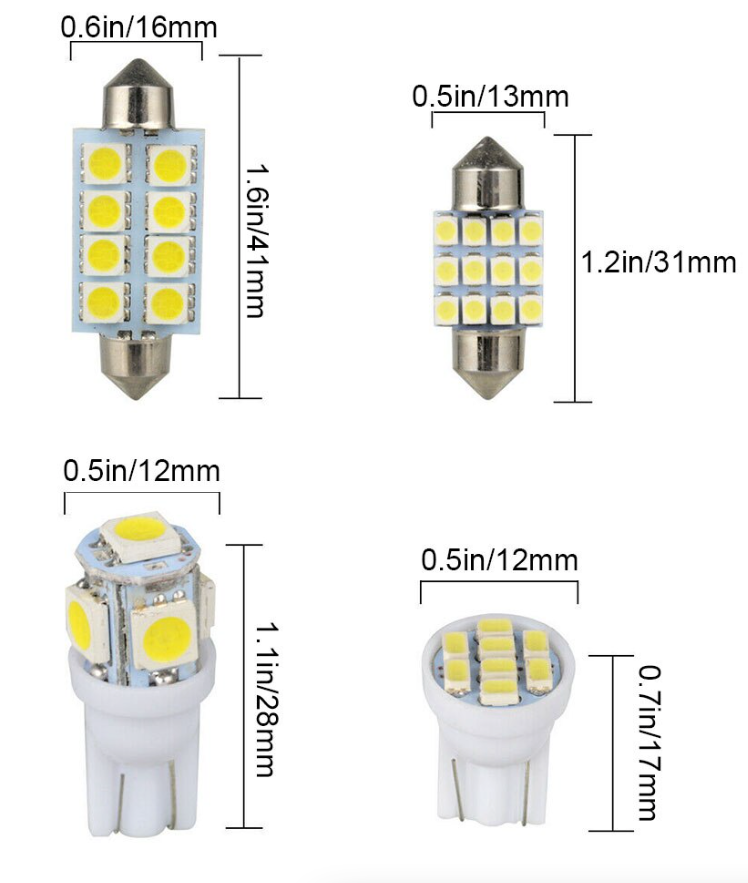 : UltraBright™ LED Interior Full Upgrade Kit (14-Piece)