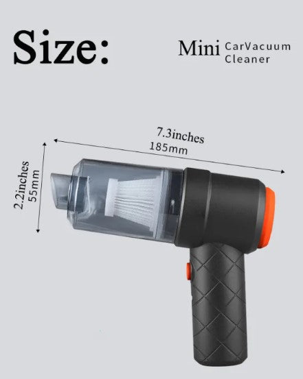 High-Power Cordless Mini Car Vacuum - Portable & Rechargeable